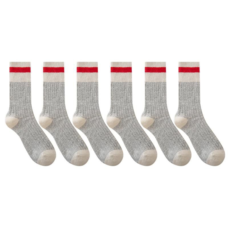 Workload Men's Wool Crew Socks, 6 Pairs, Sizes 7-11 