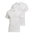 thumbnail image 3 of T-Shirt Premium à col  V en coton de Stanfield's pour hommes-Pack de 2, 3 of 3