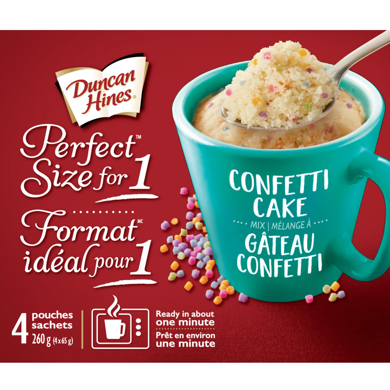 Duncan Hines Perfect Size for 1 Confetti Cake Mix Walmart Canada
