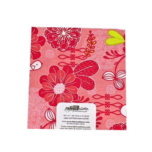 Fabric Palette 18 x 21" Tissu pré-coupé conception rose