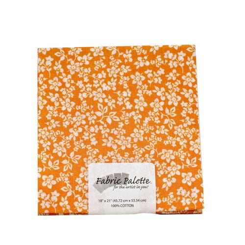 Fabric Palette 18 x 21" Tissu pré-coupé conception orange