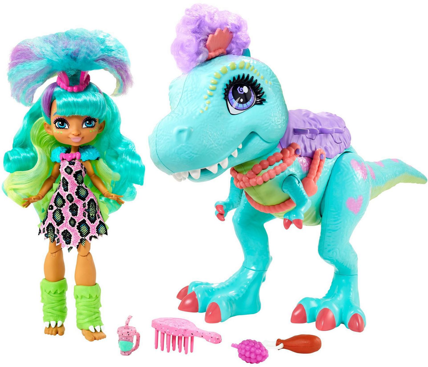 Cave Club Rockelle & Tyrasaurus Doll & Figure Kids Toy