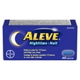 thumbnail image 1 of ALEVE Nighttime Pain Reliever and Sleep Aid Caplets, Relieves Pain from Arthritis, Inflammation, Joints, Muscles, Back, Headaches, Migraines, 1 of 3