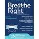 Breathe Right grandes bandelettes nasales transparentes | Efficace, sans médicament et facile à appliquer 30 Grandes Bandelettes Transparentes – image 1 sur 2