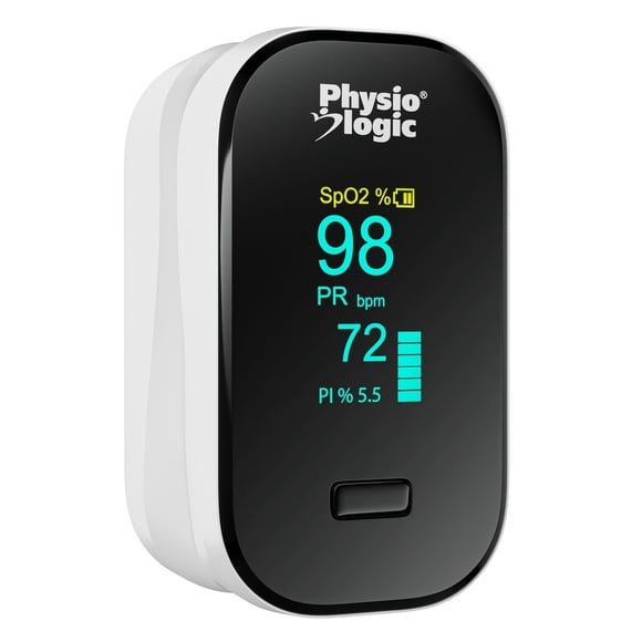 Physio Logic DigiPulse Oxymètre de doigt – Moniteur rapide et précis de SpO2 et de fréquence cardiaque – Écran OLED – Conception portable et légère pour usage domestique
