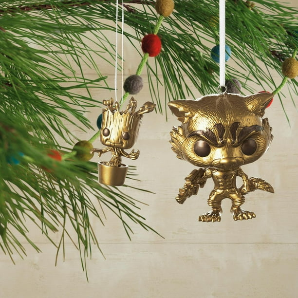 Décorations Hallmark de Noël (Rocket et Groot, Marvel, décorations mystères  Funko POP!), ensemble de 2 décorations 