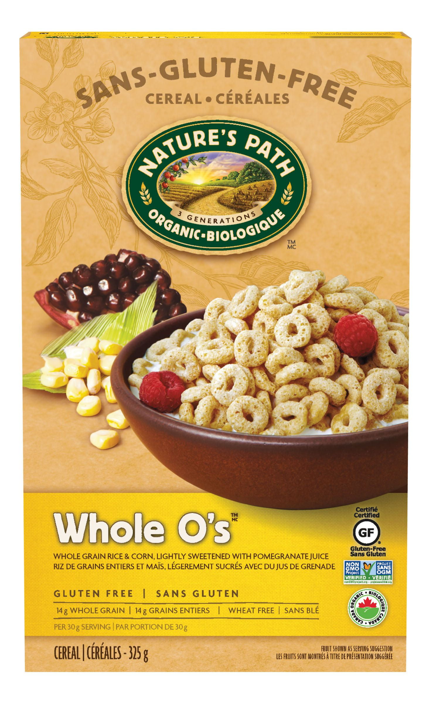 Nature's Path Gluten Free Whole O's Organic Cereal Walmart Canada