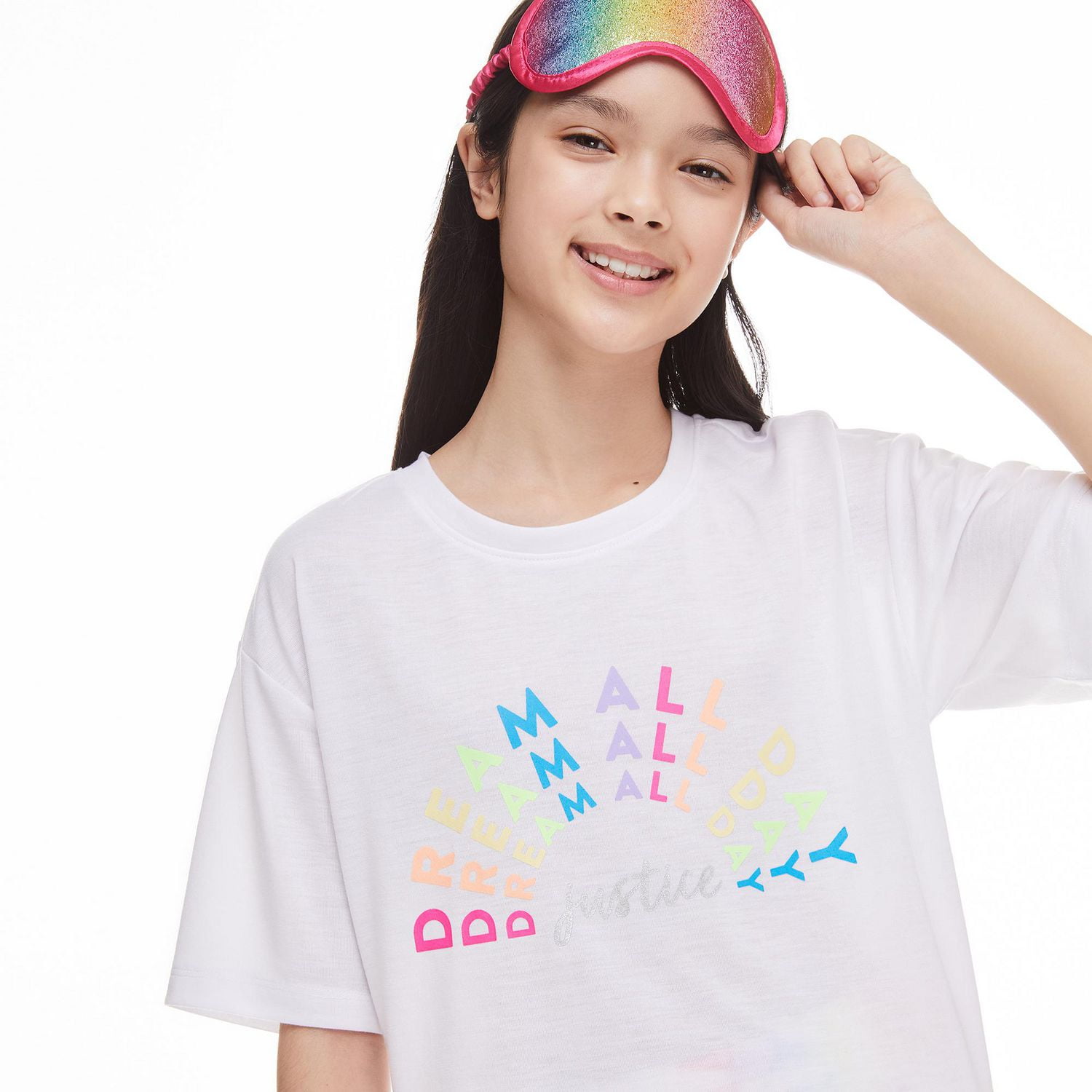 Justice Girls' Short with Mask 3-Piece Set