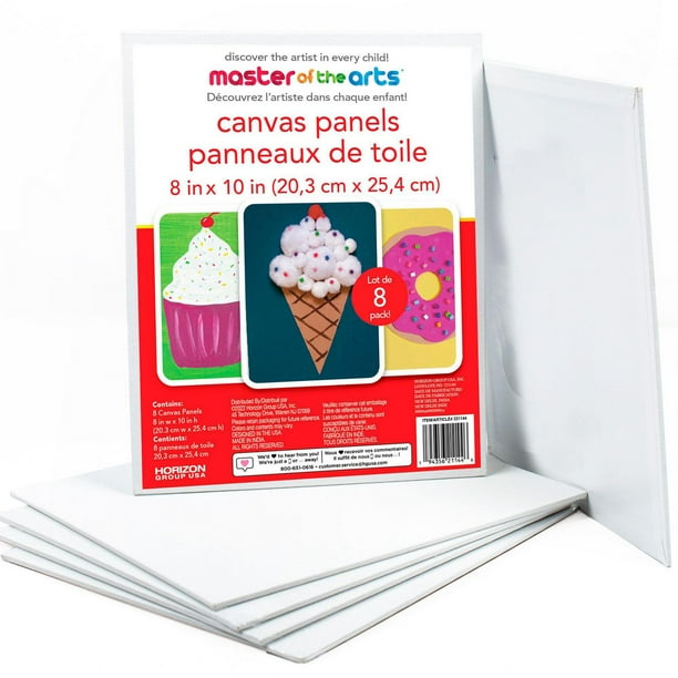 Horizon Group USA Canvases, 8” x 10”, 8Pack, blank canvases Walmart.ca