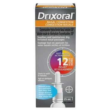 Drixoral Nasal Congestion Spray, with Oxymetazoline, Reduces Swelling and Clears Congestion, Unblocks Noses, Soothes Irritated Nasal Passages