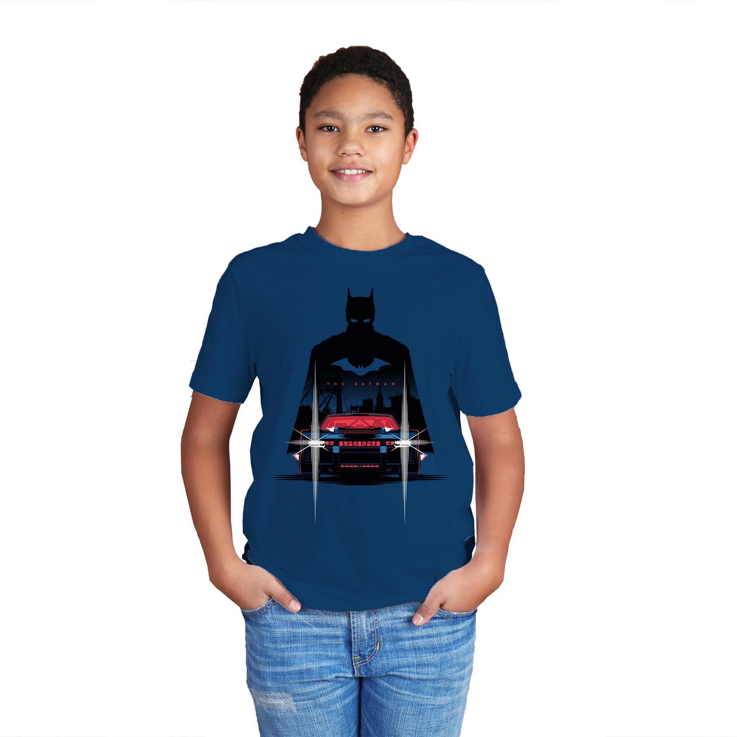 T-shirt à manches courtes The Batman Car pour garçon