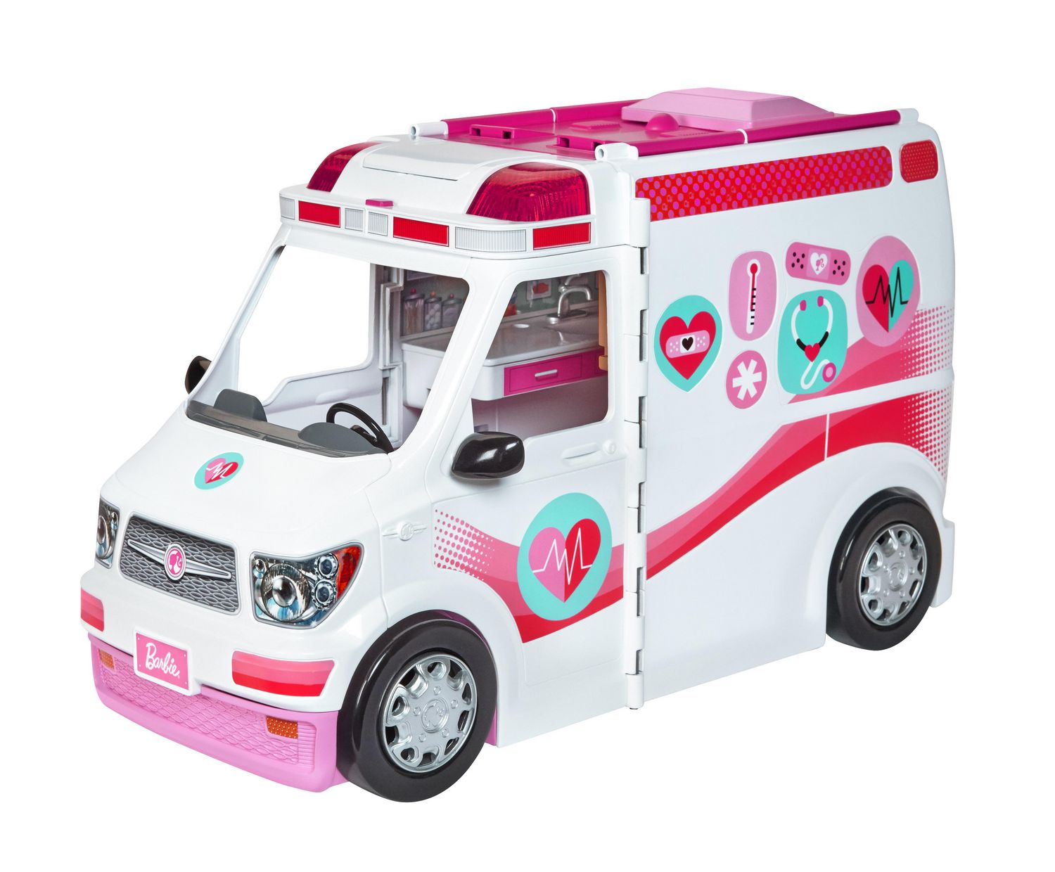 barbie ambulance stickers