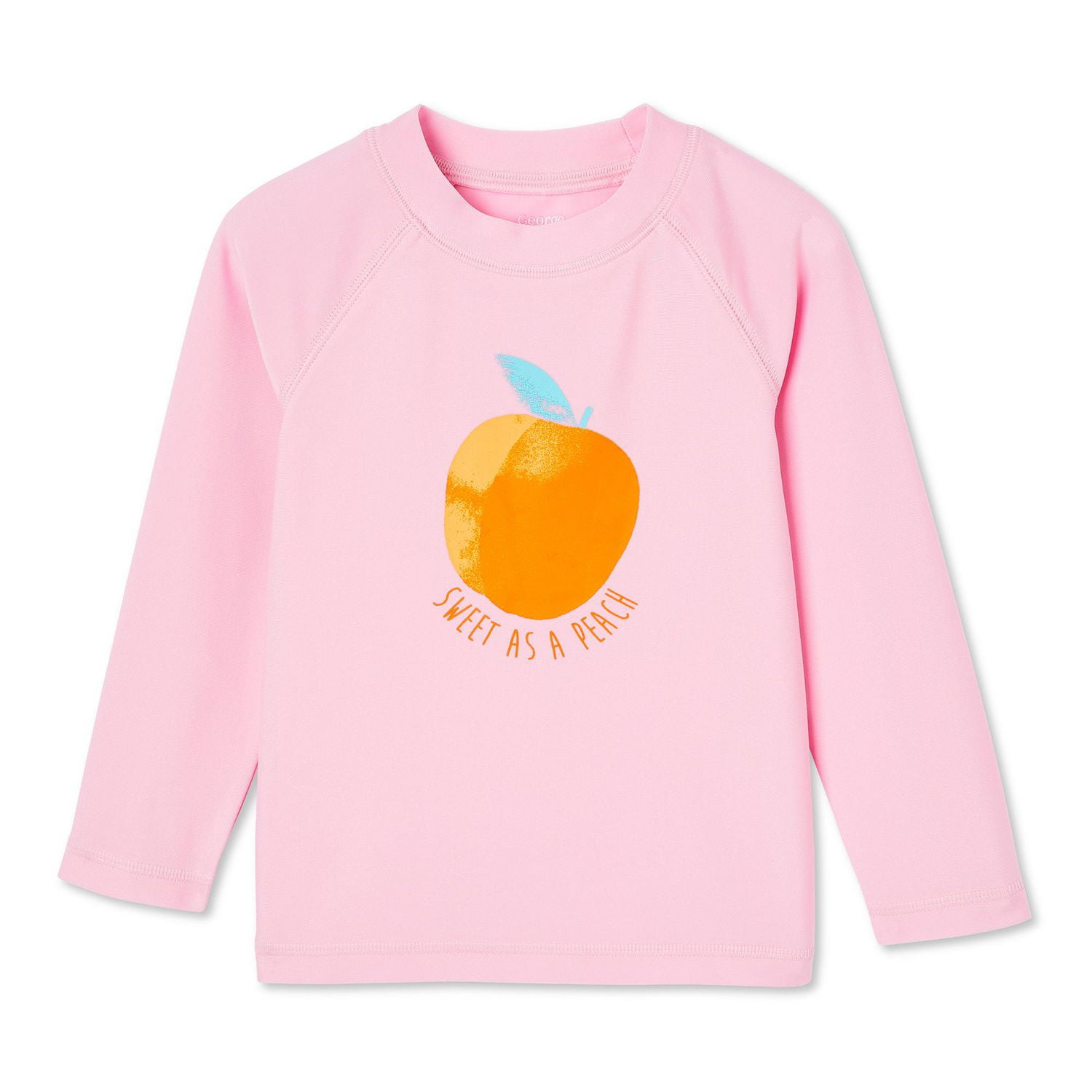 George Toddler Girls' Long Sleeve Rash Guard, Sizes 2T-5T