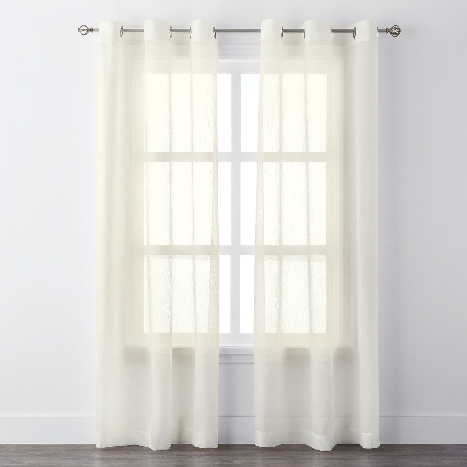 Mainstays Crushed Voile Grommet Curtain Panels Walmart Canada