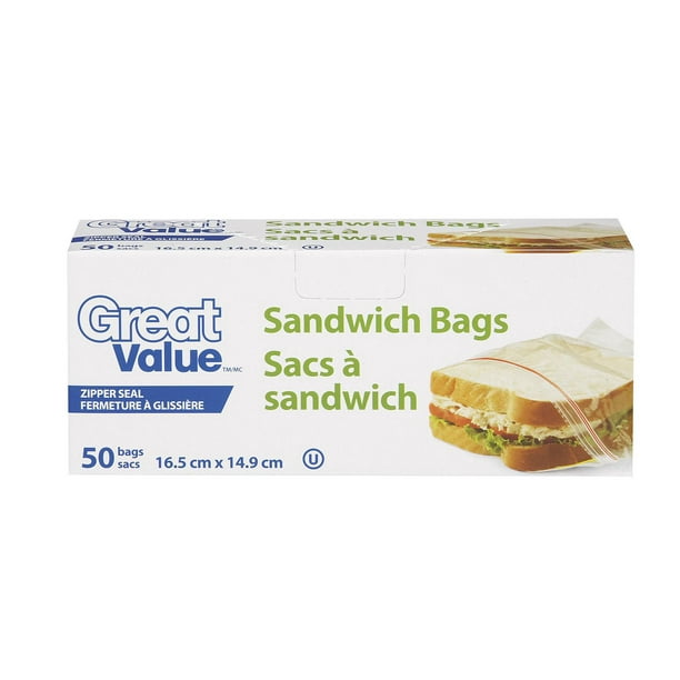 Sacs à Sandwich Refermables Great Value