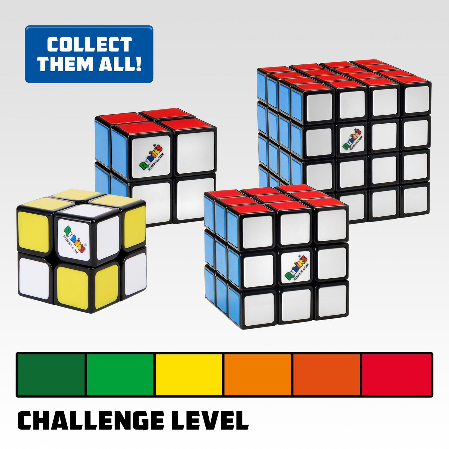 Rubik s Coffret Trio de cubes Mini 2x2 Cube 3x3 et Maitre 4x4 casse tete 3D jeu a manipuler antistress jeu de voyage coffret cadeau pour adultes et enfants a partir de 8 ans