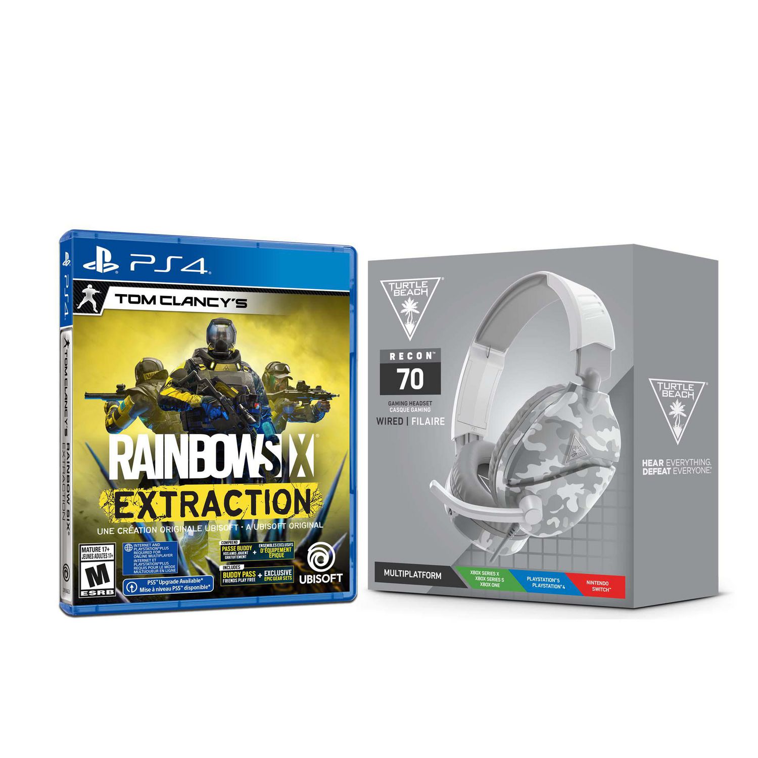 Turtle Beach Recon 70P Casque Gaming - PS4, PS5, Xbox One