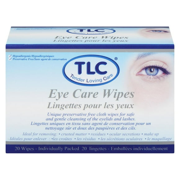 TLC ADULT EYE CARE WIPES 20'S, TLC: The Only Way To Care
