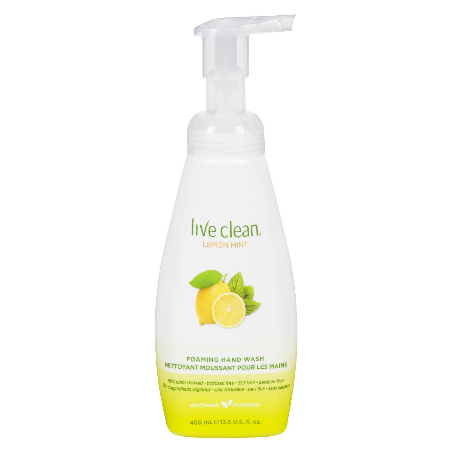 Live Clean Foaming Hand Soap Lemon Mint Walmart Canada