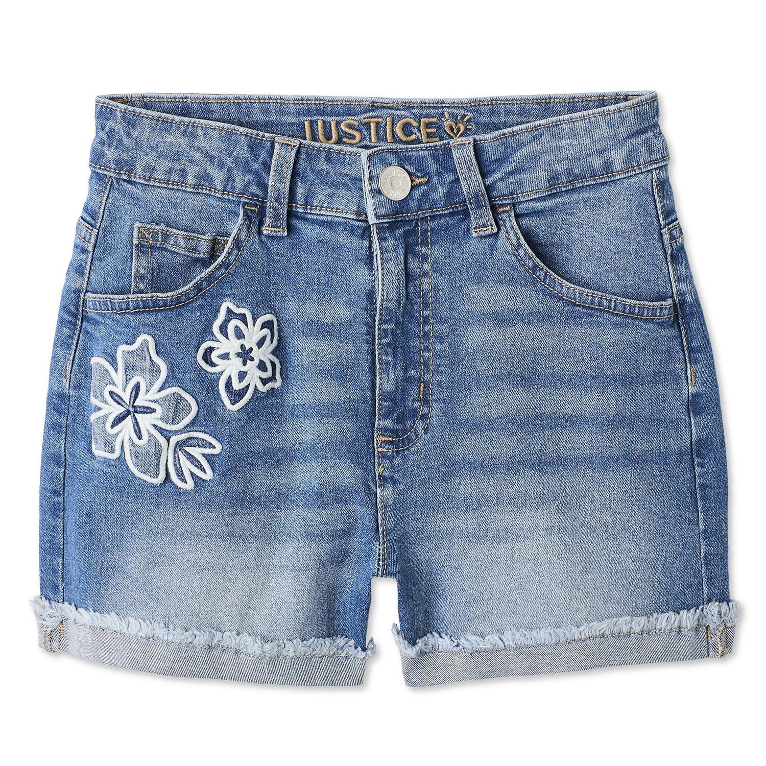 Justice Girls' Applique Jean Short