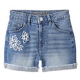 thumbnail image 3 of Justice Girls' Applique Jean Short, 3 of 3
