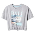thumbnail image 3 of T-shirt à cordon avec imprimé graphique Justice pour filles, 3 of 3