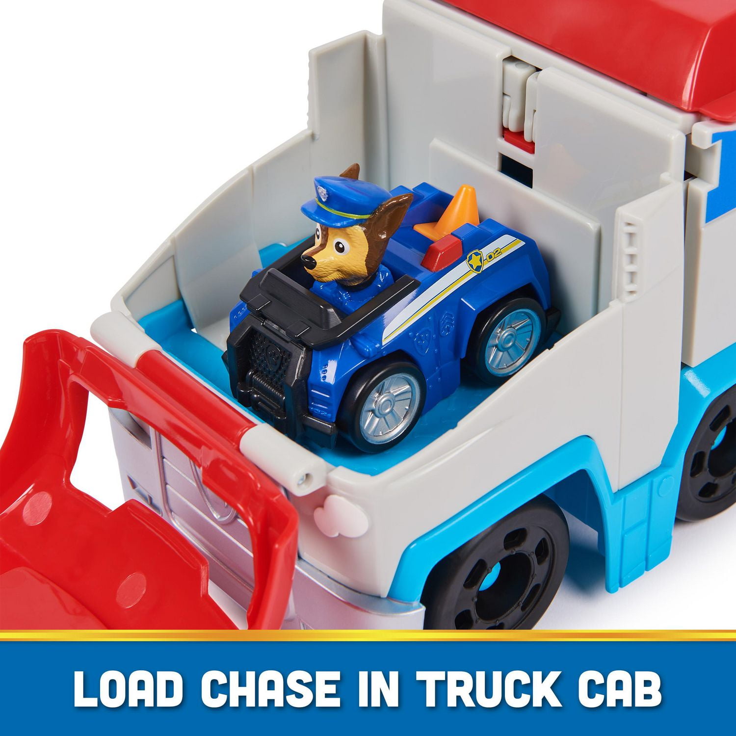PAW Patrol Pup Squad Patroller Team Vehicle Toy Truck with Collectible PAW Patrol Chase Toy Car Kids Toys for Boys Girls Ages 3