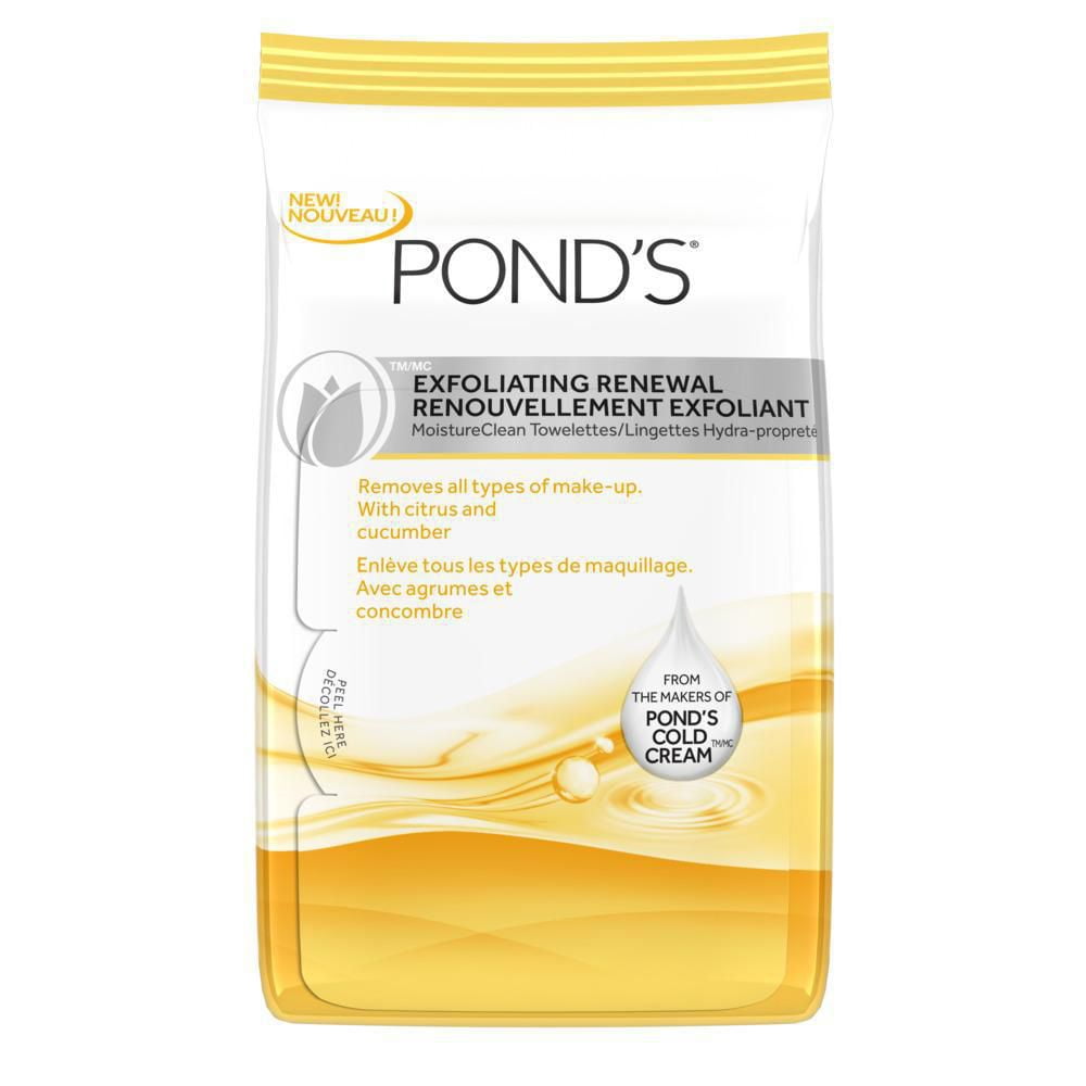 Pond's Exfoliating Renewal Facial Towelettes Walmart Canada