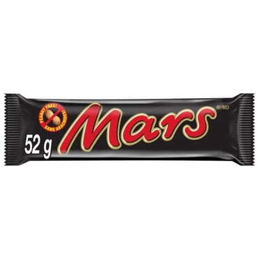 MARS, Peanut Free Chocolate Candy Bar, Full Size Bar, 52 g