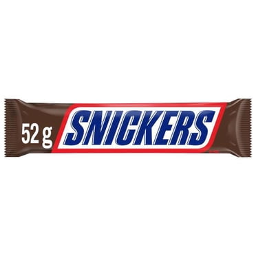 Barre de chocolat Snickers, format pleine grandeur, barre, 52 g