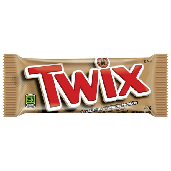 TWIX, Caramel Cookie Chocolate Candy Bar, Full Size Bar, 50g, 1 bar, 50g