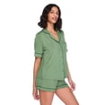thumbnail image 2 of George Women's Two Piece Notch Collar Shirt Set, 2 of 6