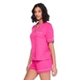 thumbnail image 2 of George Women's Two Piece Notch Collar Shirt Set, 2 of 6