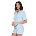 thumbnail image 2 of George Women's Two Piece Notch Collar Shirt Set, 2 of 6