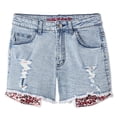 thumbnail image 3 of Justice Girls' Sequin Pocket Jean Short, 3 of 3