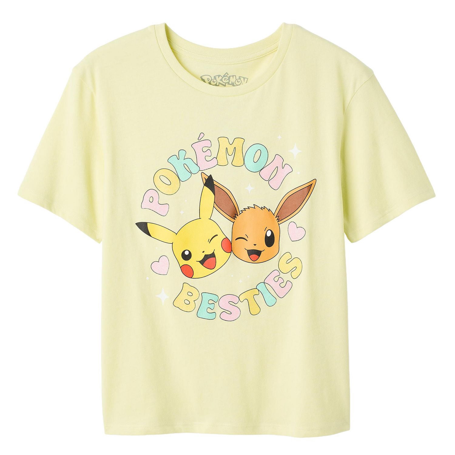 T-shirt à imprimé graphique Pokémon pour filles