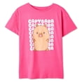 thumbnail image 3 of T-shirt à imprimé graphique CapyFun pour filles, 3 of 3