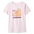 thumbnail image 3 of T-shirt à imprimé graphique CapyFun pour filles, 3 of 3