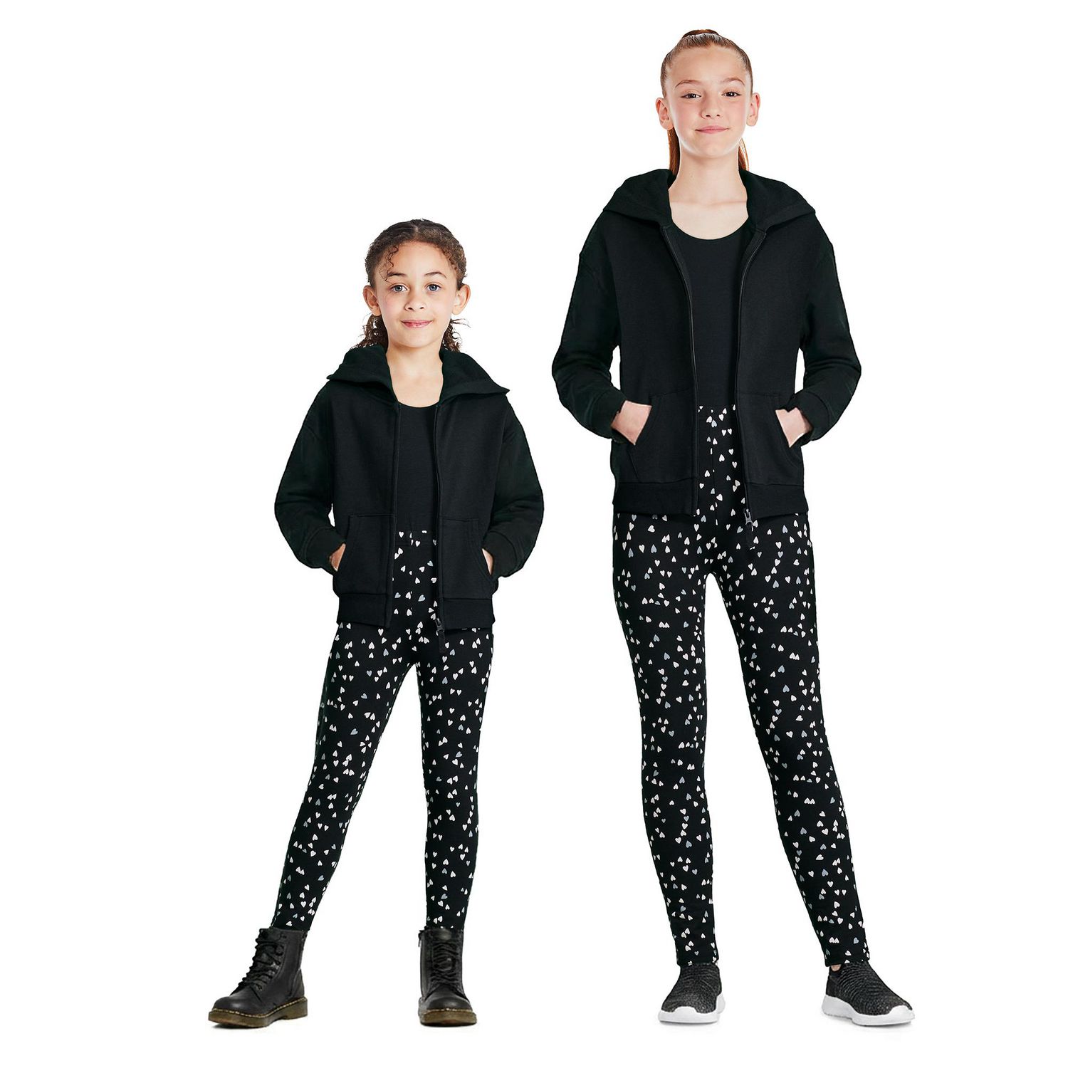Haut à capuchon zippé sur la longueur George pour filles