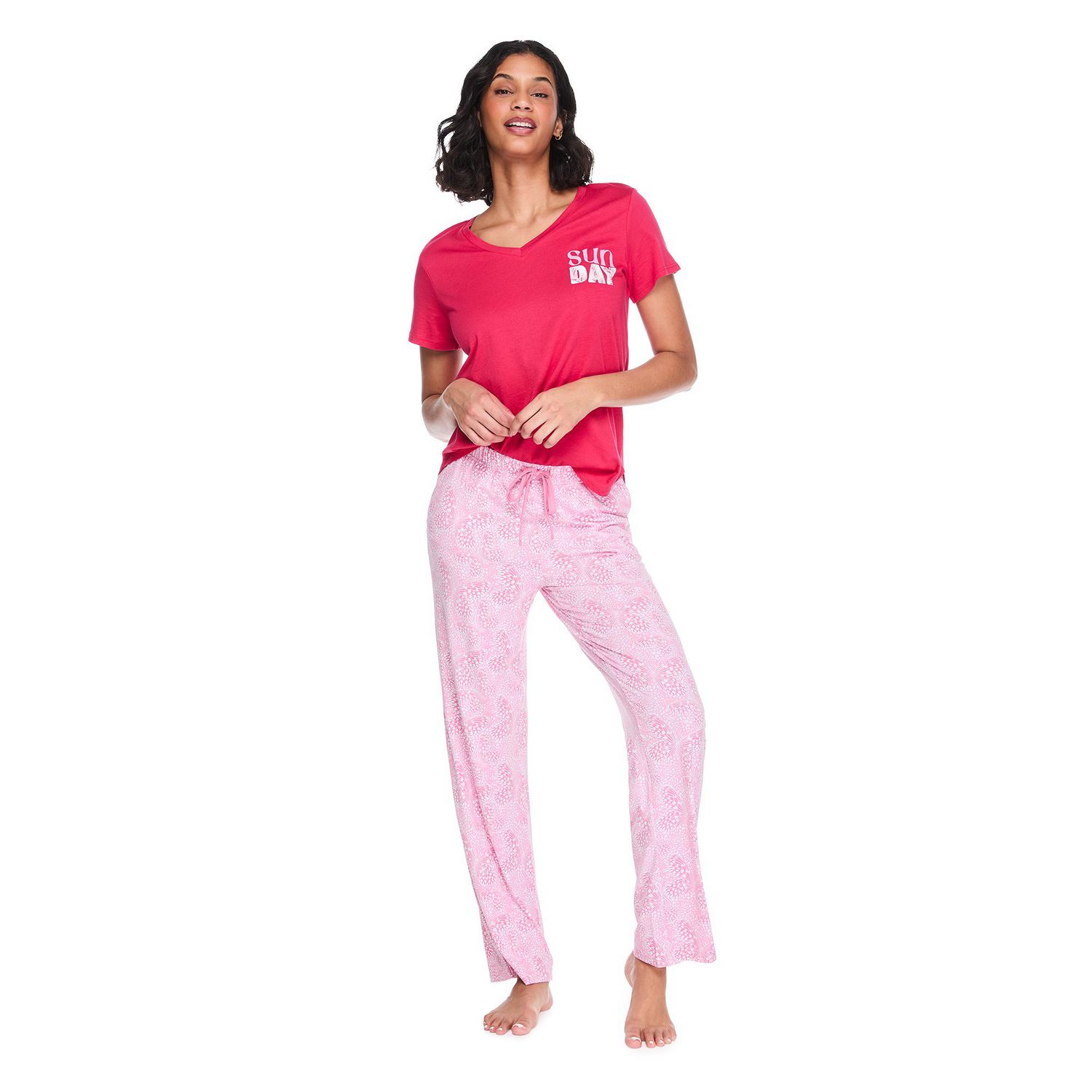 Pantalon de pyjama à effet peau pêche George pour femmes