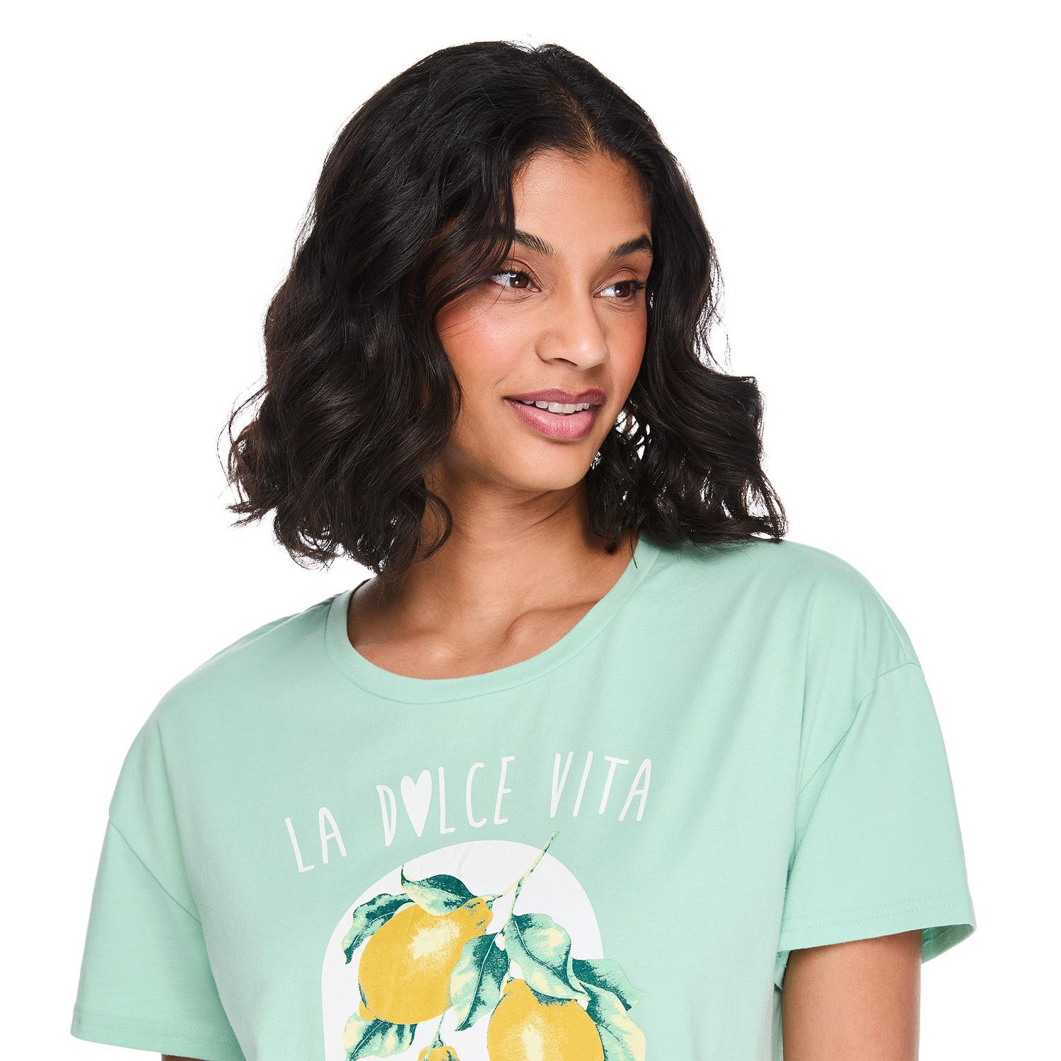 Chemise de nuit à encolure ras du cou George pour femmes