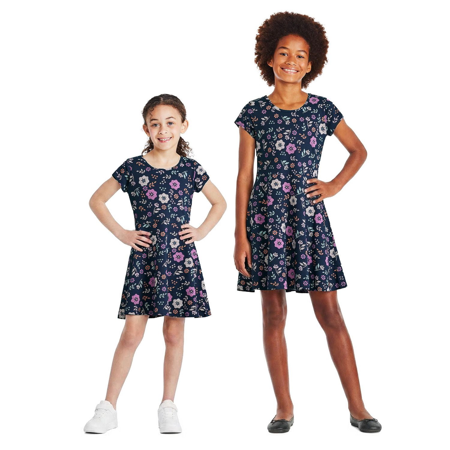 George Girls' Short-Sleeve Skater Dress