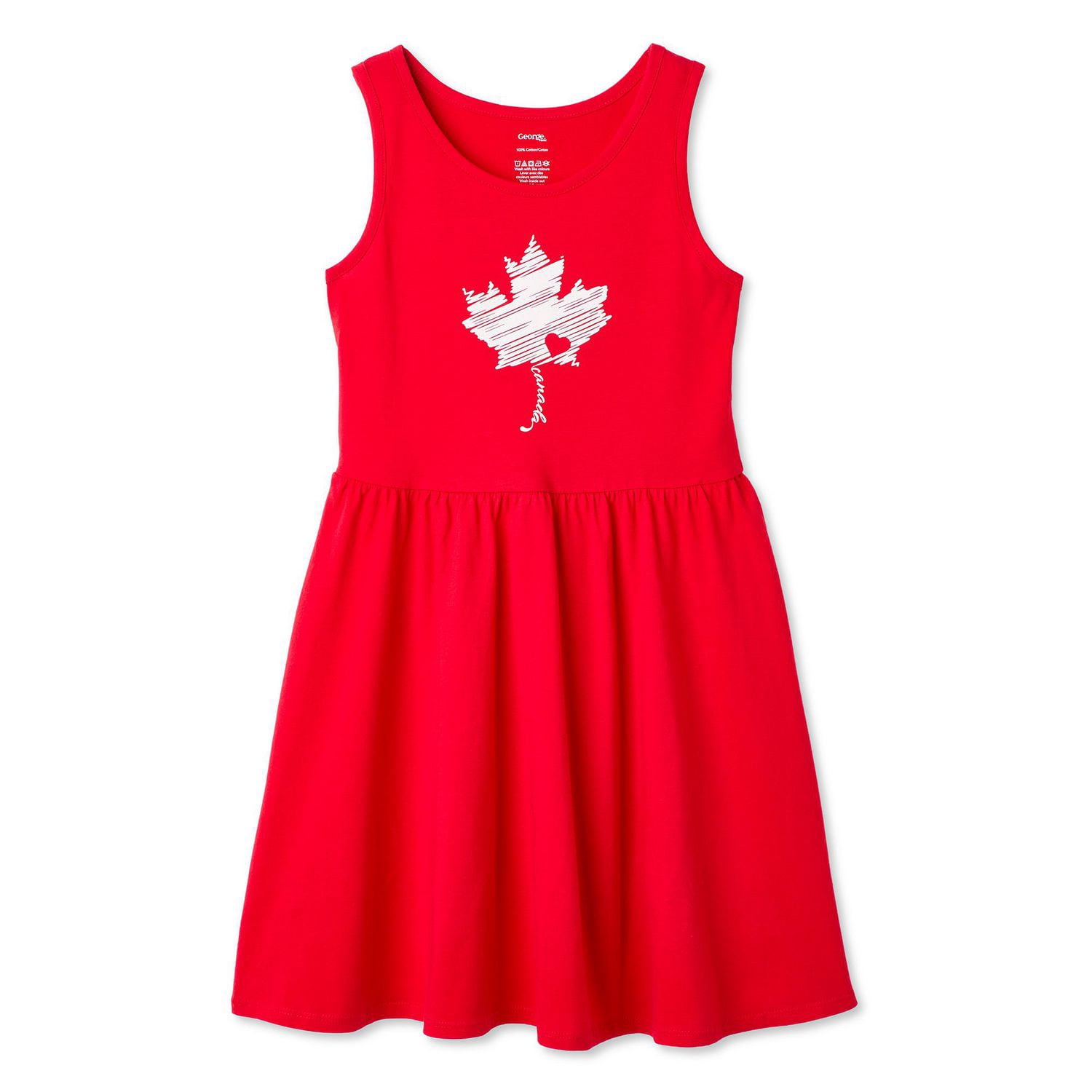 Robe fête du Canada George pour filles