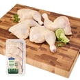 thumbnail image 1 of Prime Chicken Leg Quarters Raised Without Antibiotics, 4 pc, 1.06 - 1.68 KG, 1 of 6