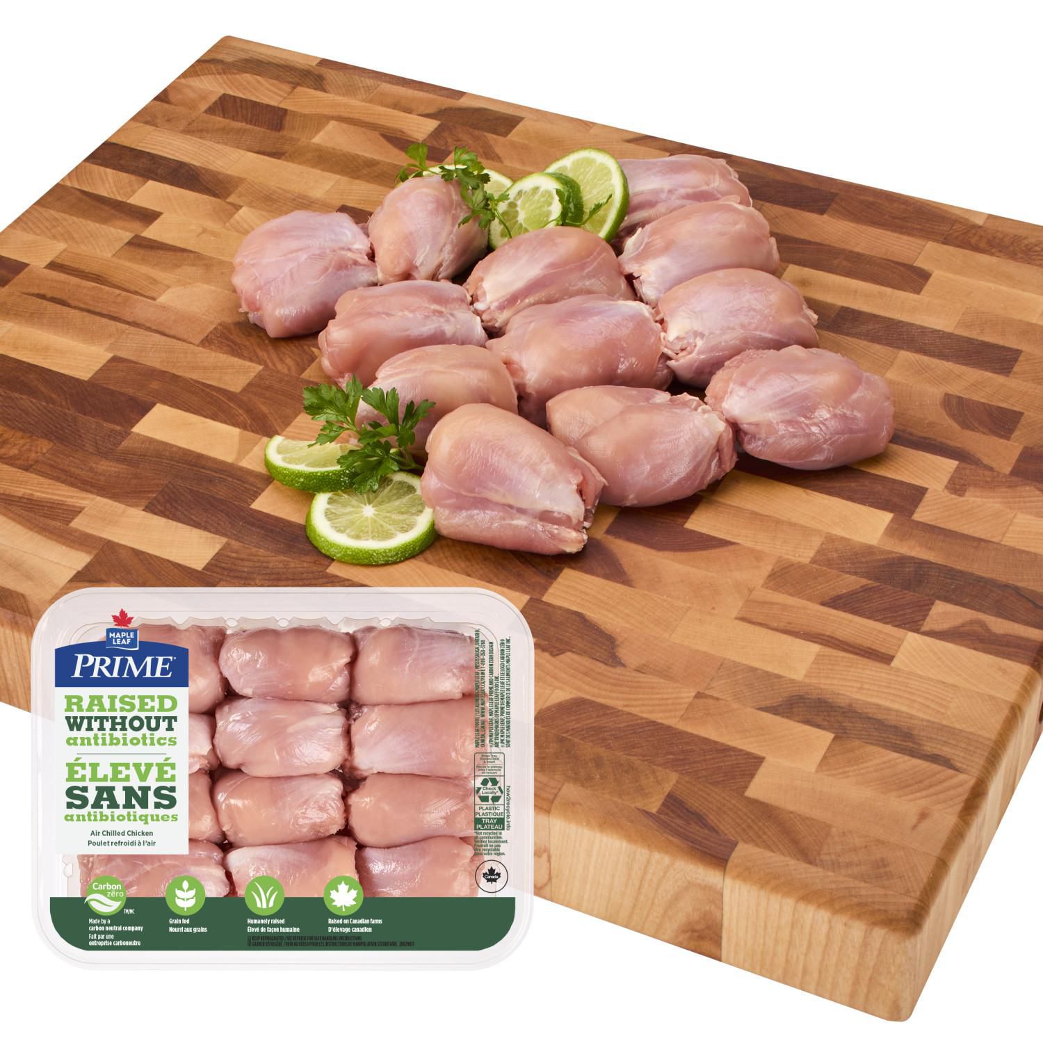 Prime Boneless Skinless Chicken Drumsticks Raised Without Antibiotics, 12 pc, 0.54 - 0.67 KG