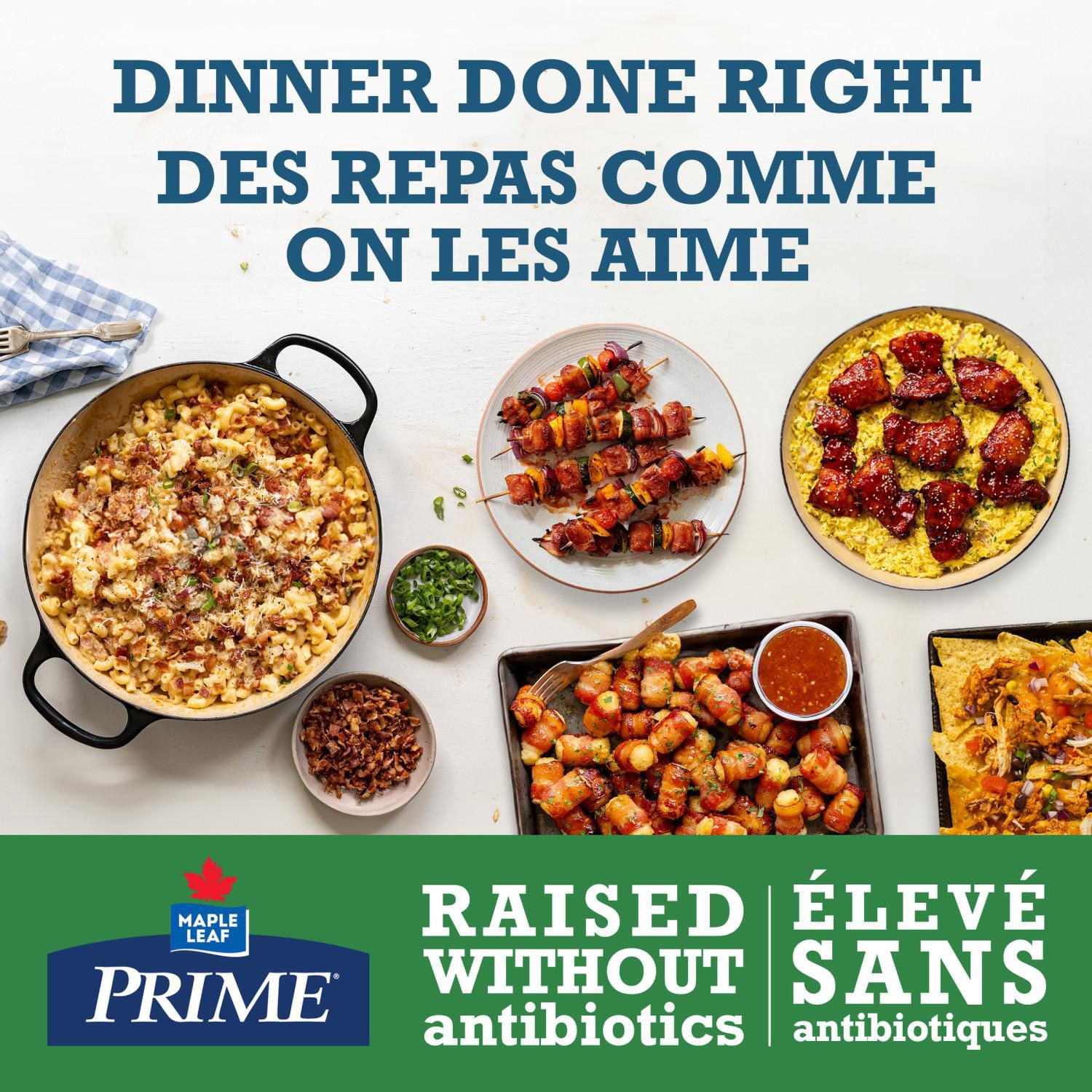 Pilons de poulet Élevé sans antibiotiques format économique Prime, 15 mrcx, 0.84 - 1.30 KG