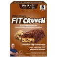 thumbnail image 1 of FitCrunch Chocolate Chip Cookie Dough 5X46G, 1 of 4