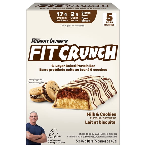 FitCrunch Milk & Cookies 5X46G