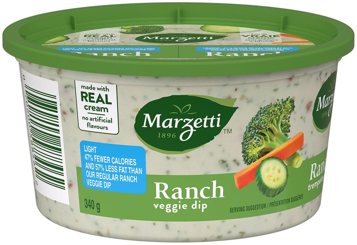 Marzetti Trempette pour Légumes Ranch Légère 340 g