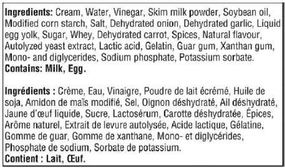 Marzetti Trempette pour Légumes Ranch Légère 340 g